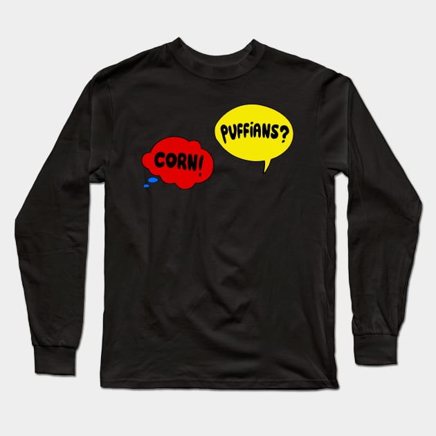 Limited Edition Transparent Wowee Zowee Pavement Inspired Corn Puffians Design! Long Sleeve T-Shirt by Corn Puff Records